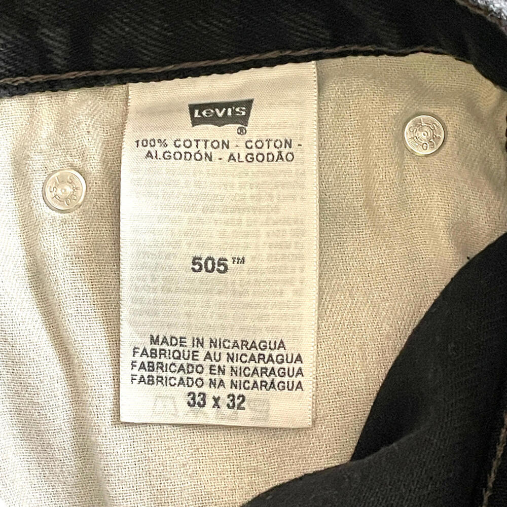 Levi’s 550 Black Jeans Mens 33x32 Relaxed Fit Straight Leg Denim Pants CLEAN! - Picture 7 of 9